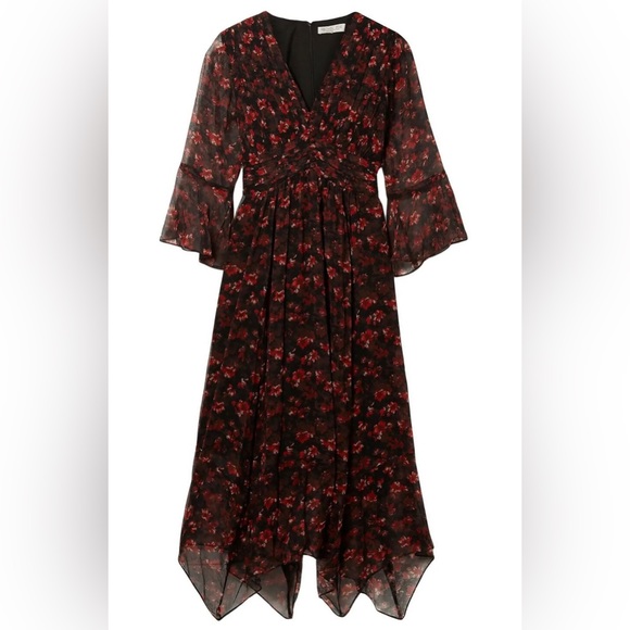 NWT $425 RACHEL ZOE CADEN SILK DRESS 100% silk - SZ 10 - Picture 9 of 12